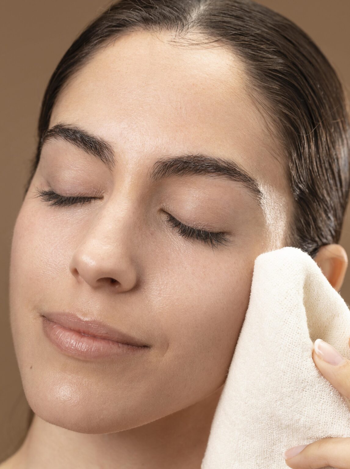 Close-up of smooth, glowing skin after Laser Genesis rejuvenation