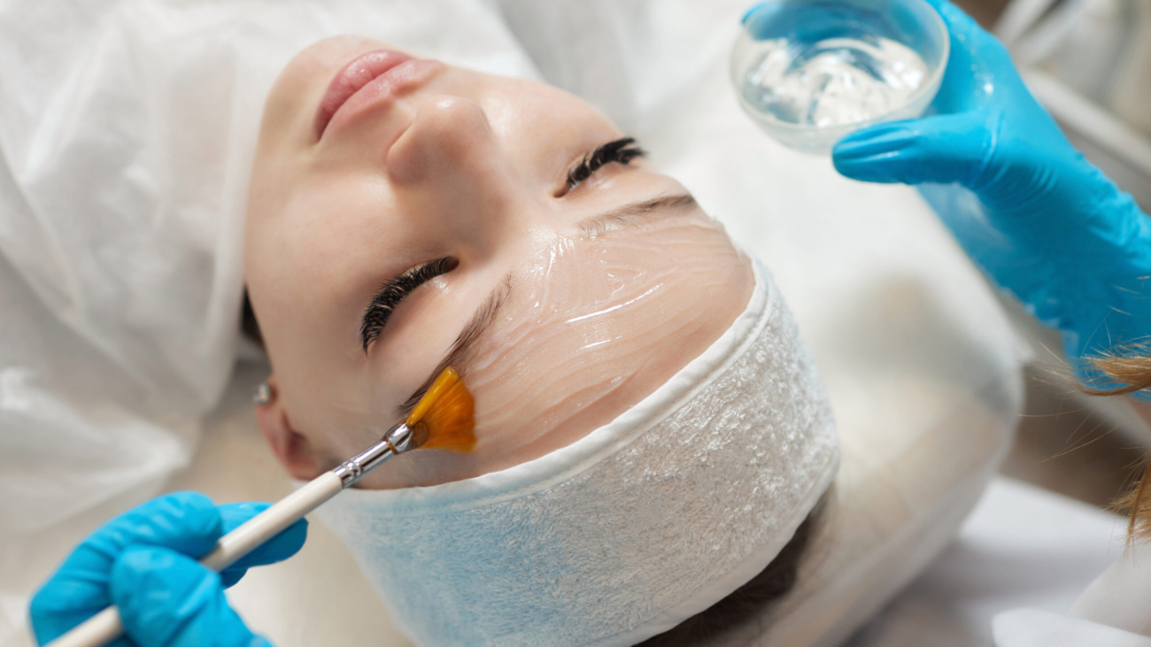 Winter chemical peel treatment for glowing skin