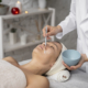 Winter spa facial treatment for calm and hydration