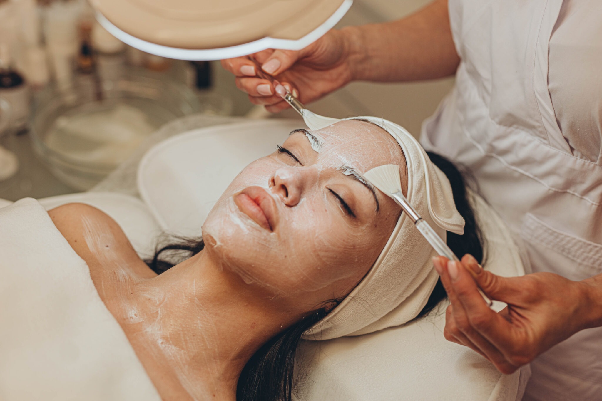 Relaxation facial treatment before Ramadan